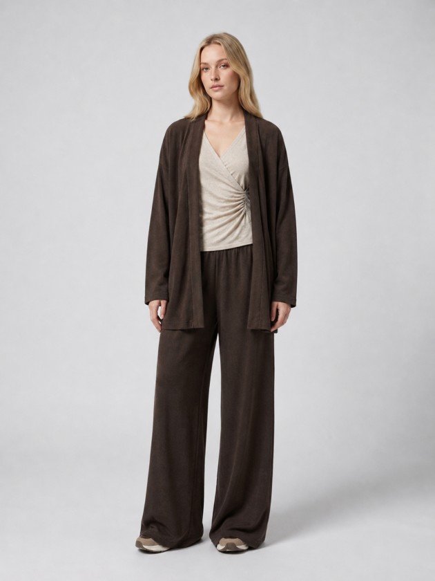 Open knit jacket