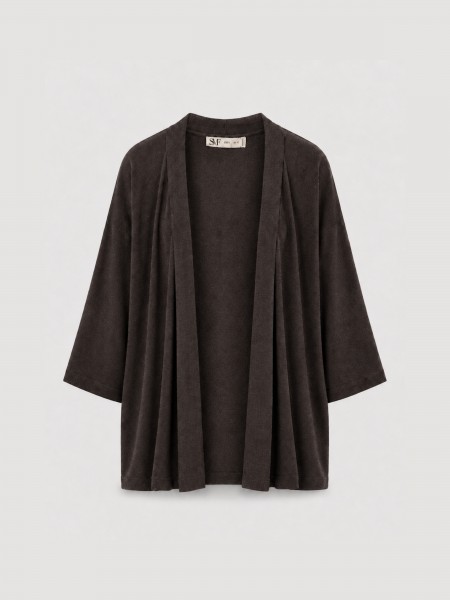 Veste en maille ouverte