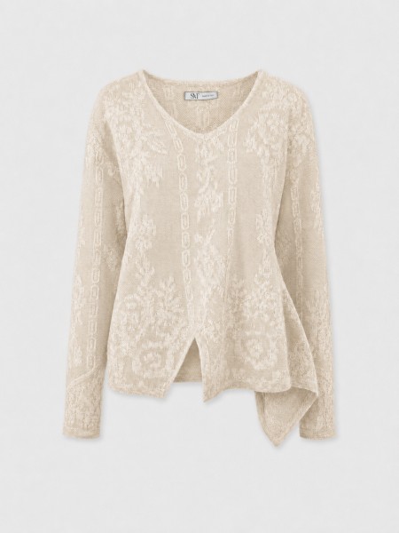 Camisola de malha assim�trica
