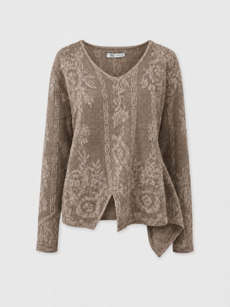 Camisola de malha assim�trica