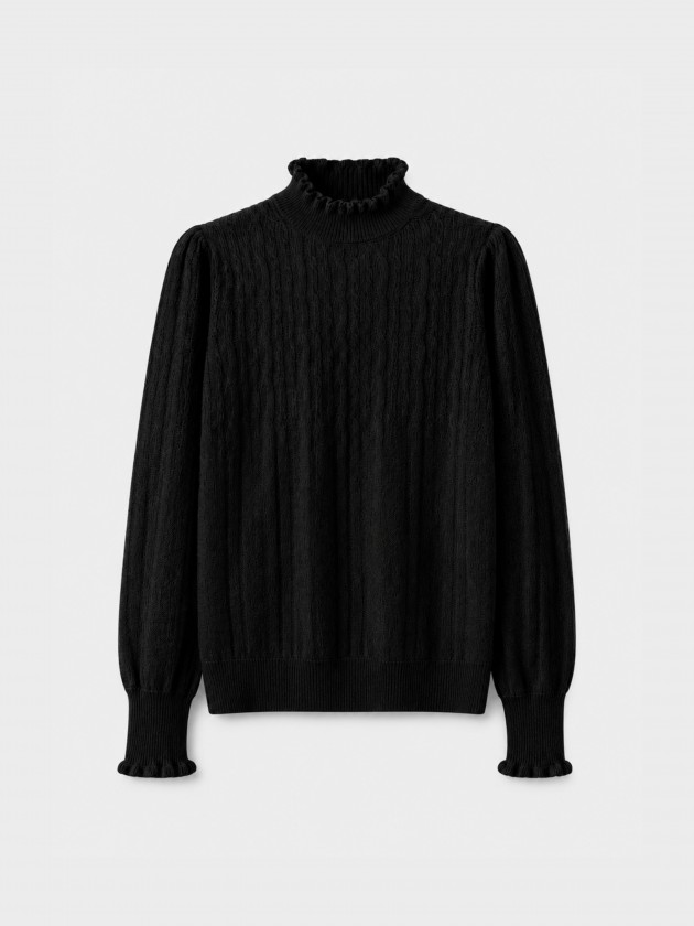 Camisola de malha entrançada Camisola de malha entrançada