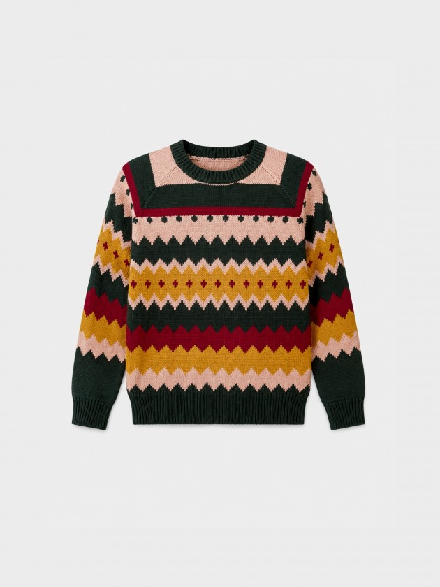 Pull en maille jacquard Pull en maille jacquard