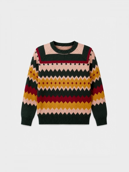 Pull en maille jacquard