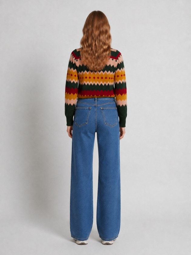 Pull en maille jacquard Pull en maille jacquard
