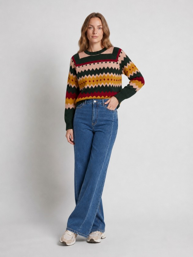 Pull en maille jacquard Pull en maille jacquard