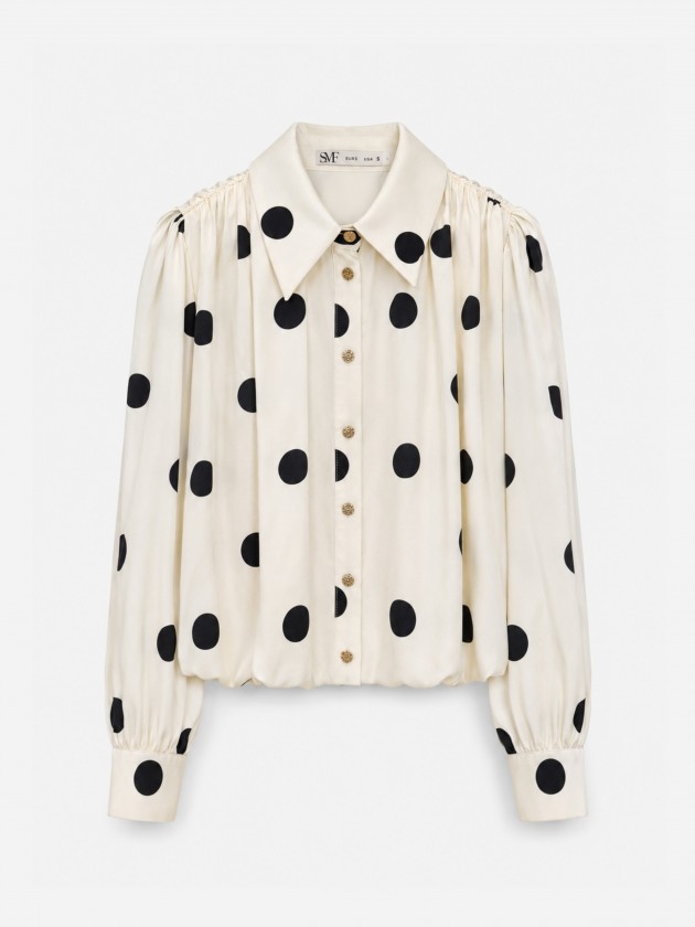 Camisa estampada com bolas