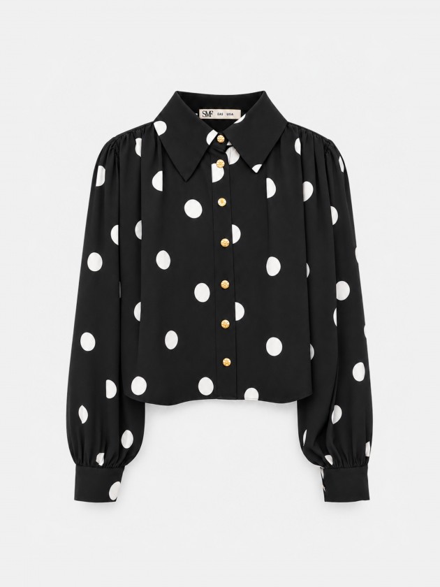 Camisa estampada com bolas