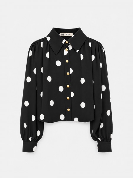 Camisa estampada com bolas