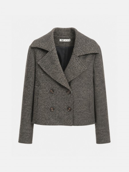 Manteau court � chevrons