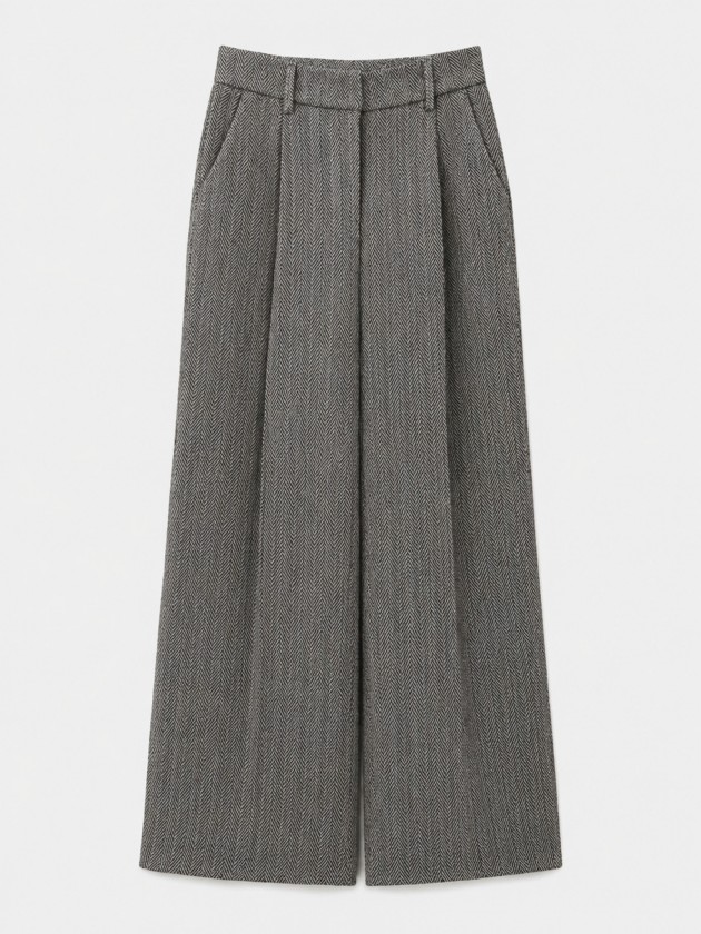 Wide leg pleated trousers Wide leg pleated trousers