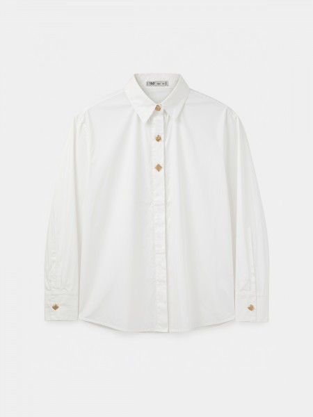 Chemise � boutons m�talliques