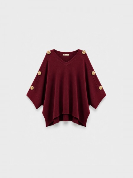 Knitted sweater with appliqu�s