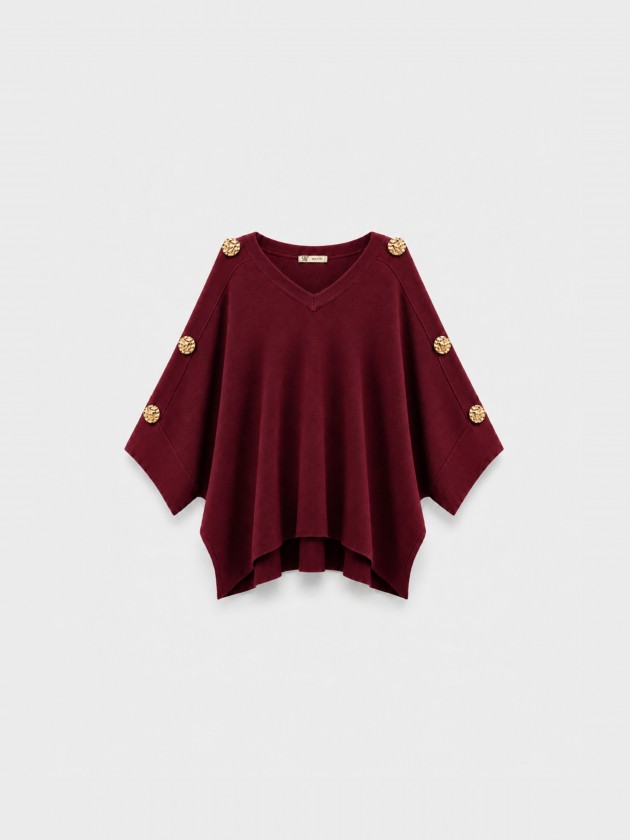 Knitted sweater with appliqués Knitted sweater with appliqués