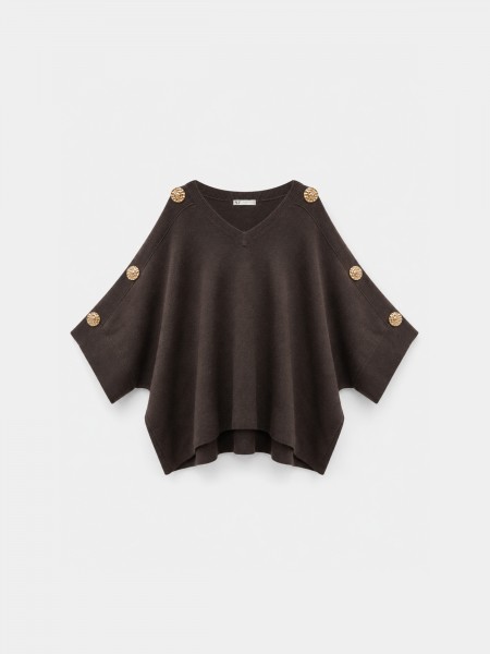 Knitted sweater with appliqu�s