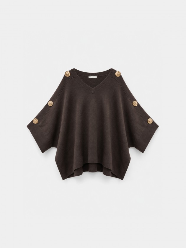 Knitted sweater with appliqués Knitted sweater with appliqués