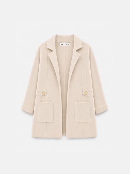 Long knitted coat