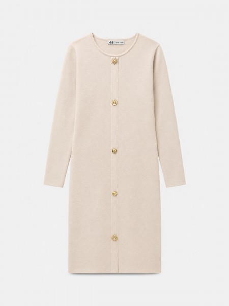 Robe en maille avec appliqu�s
