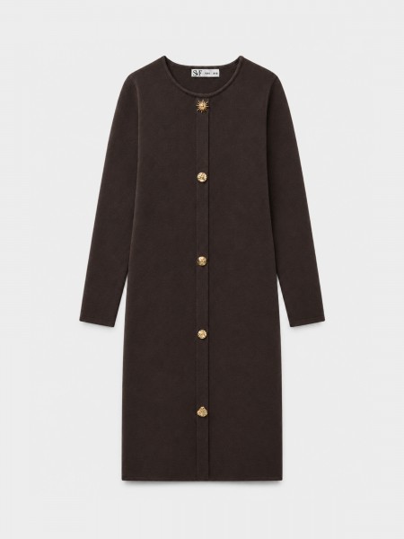 Robe en maille avec appliqu�s