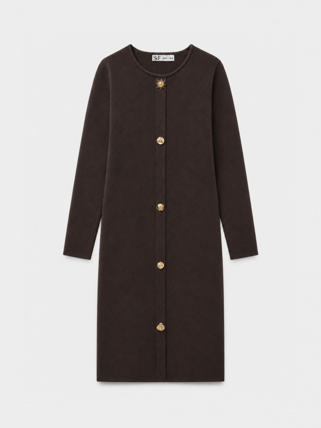 Robe en maille avec appliqu�s