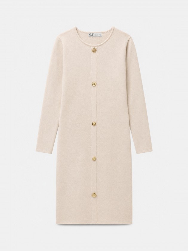 Robe en maille avec appliqu�s