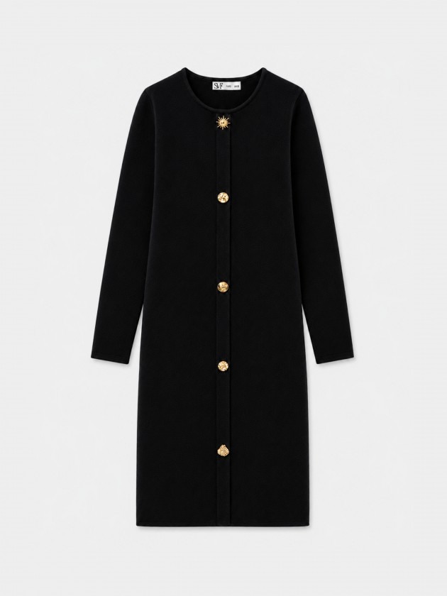 Robe en maille avec appliqu�s
