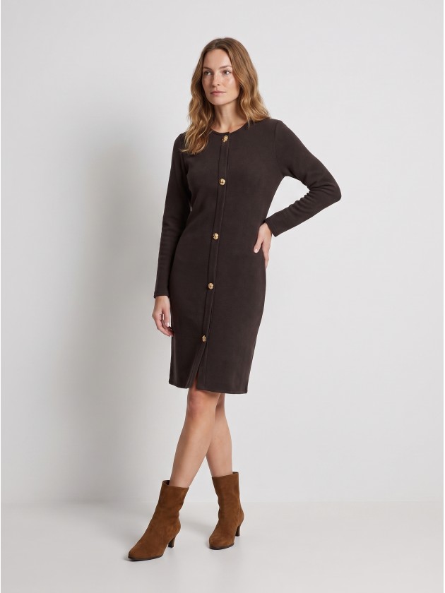Robe en maille avec appliqu�s