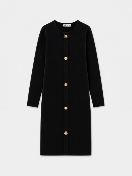 Robe en maille avec appliqu�s