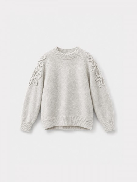 Camisola de malha com bordados
