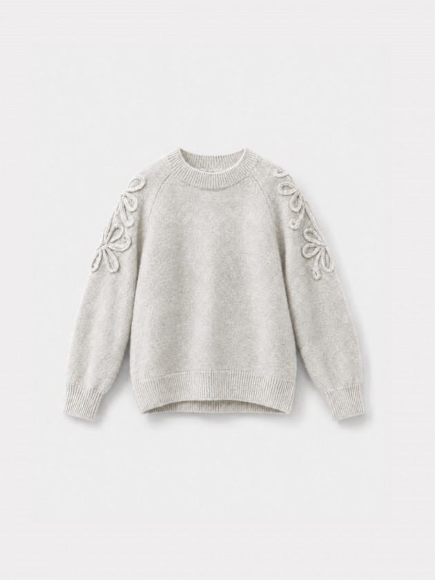 Knitted sweater with embroidery Knitted sweater with embroidery