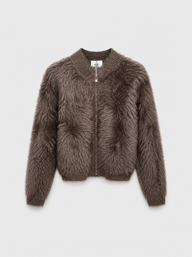Short fur coat