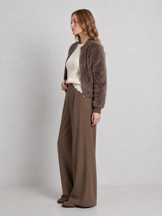 Short fur coat