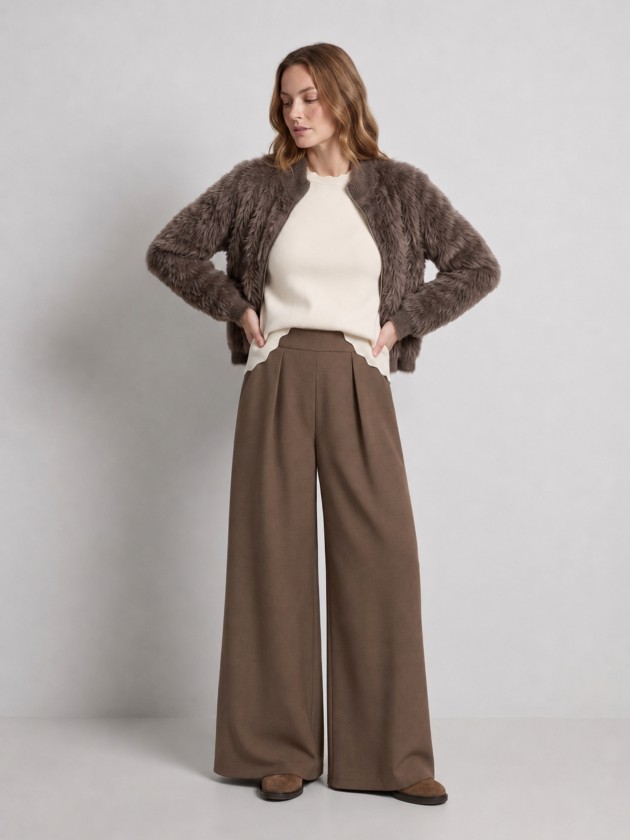 Short fur coat