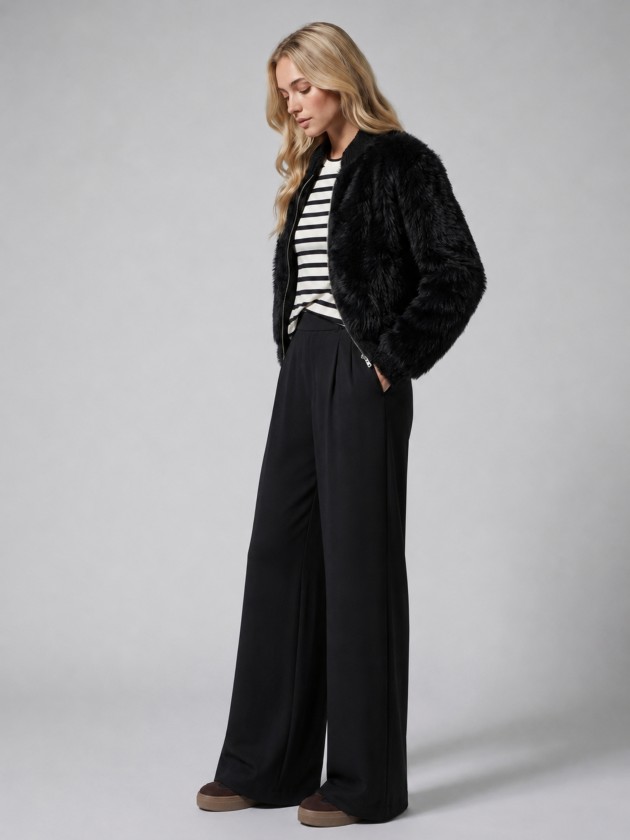 Short fur coat Short fur coat