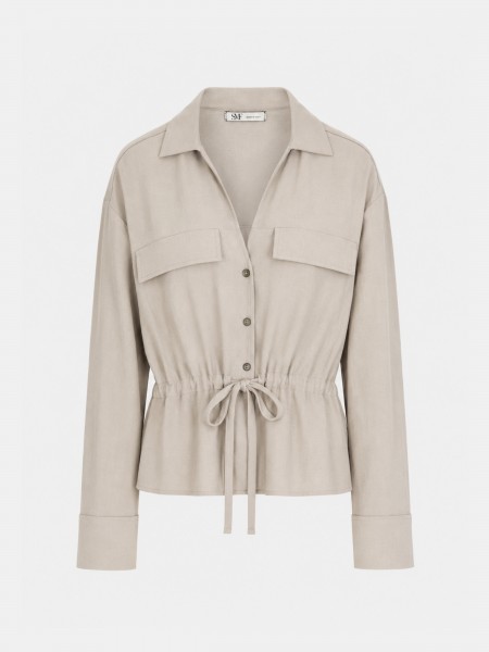 Camisa com cord�o na cintura