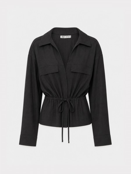 Camisa com cord�o na cintura