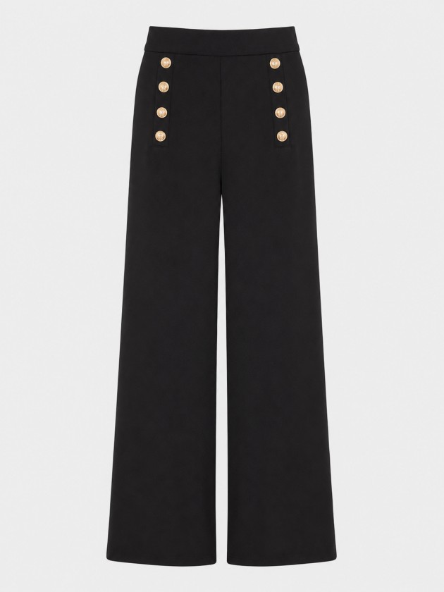 Trousers with metal buttons Trousers with metal buttons