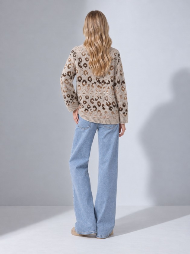 Jacquard knit sweater Jacquard knit sweater
