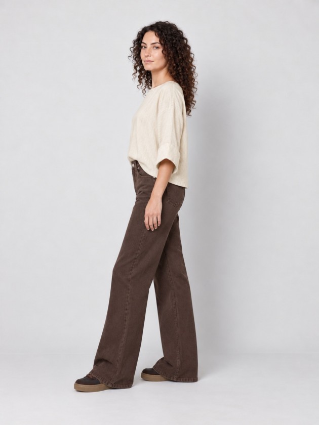 Asymmetrical flowy blouse