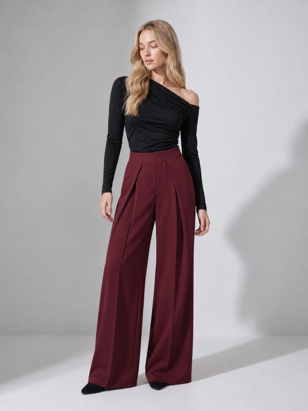 Pleated palazzo pants Pleated palazzo pants