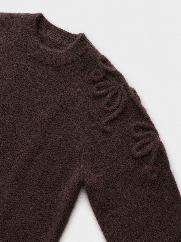 Knitted sweater with embroidery Knitted sweater with embroidery