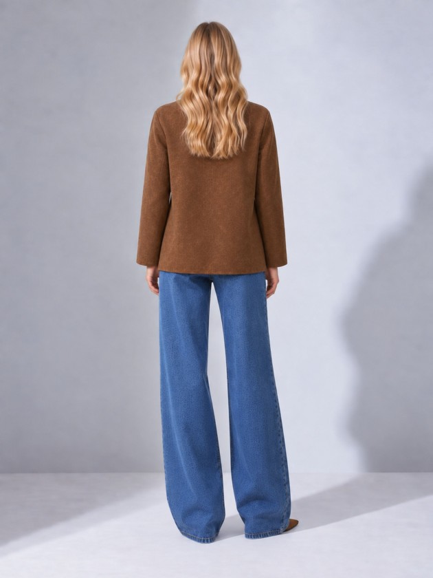 Suede-effect jacket