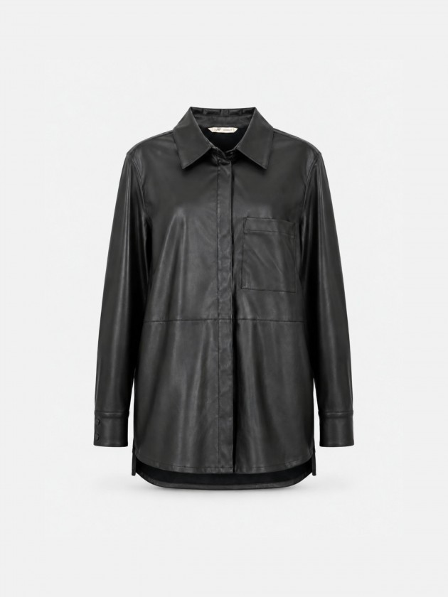 Camisa oversize em polipele