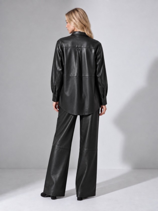 Camisa oversize em polipele