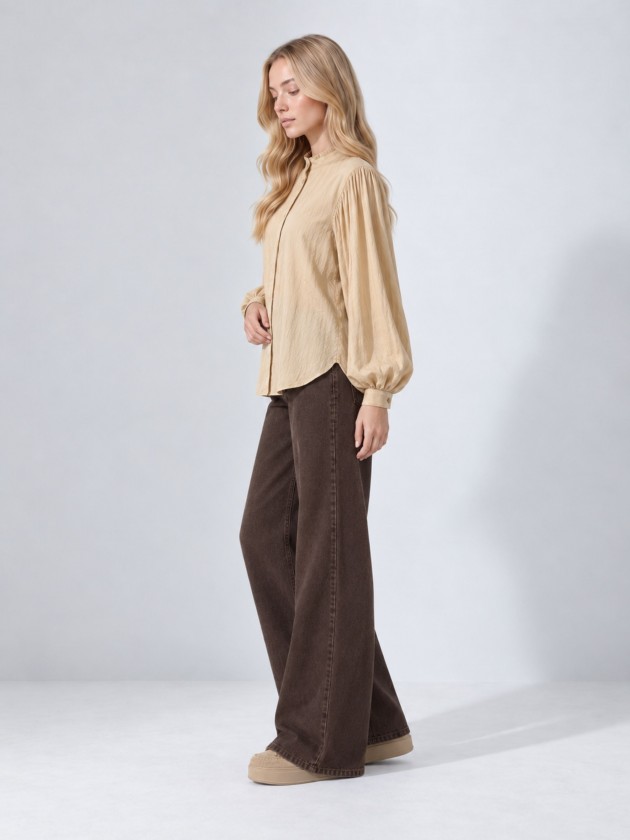 Flowy blouse with ruffles Flowy blouse with ruffles
