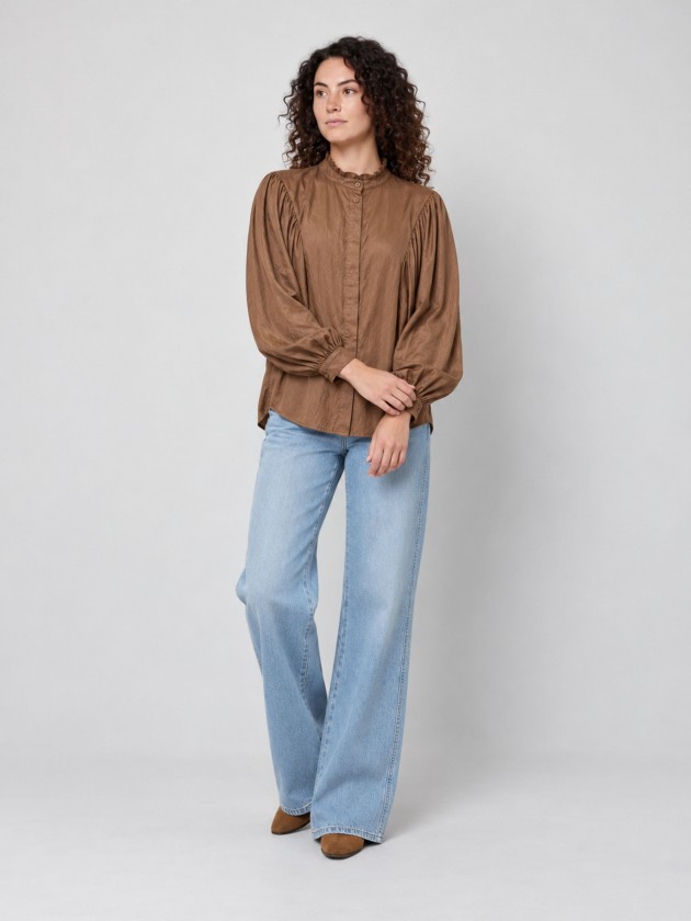 Flowy blouse with ruffles Flowy blouse with ruffles