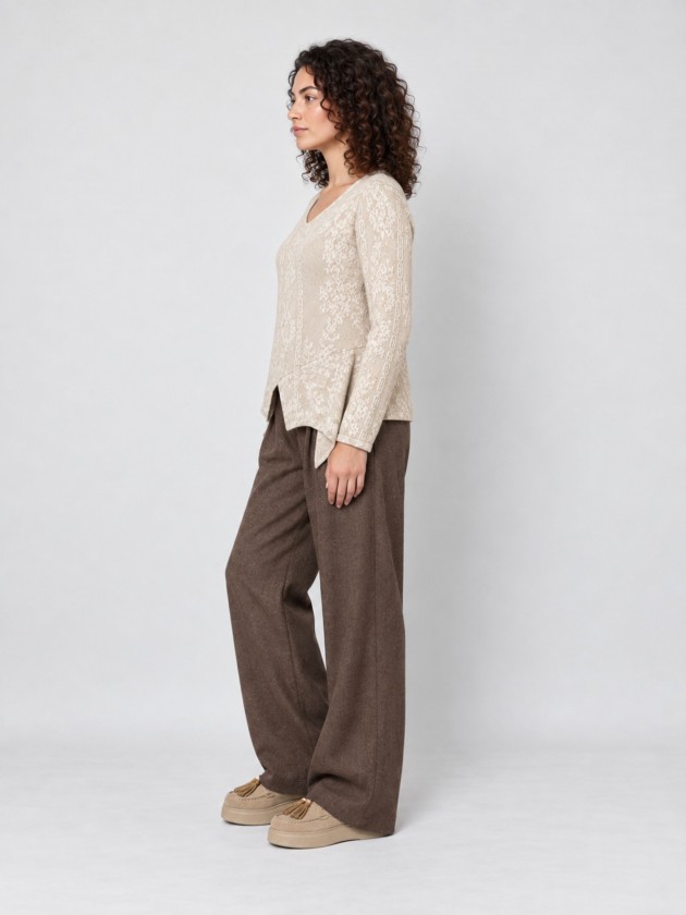 Camisola de malha assim�trica