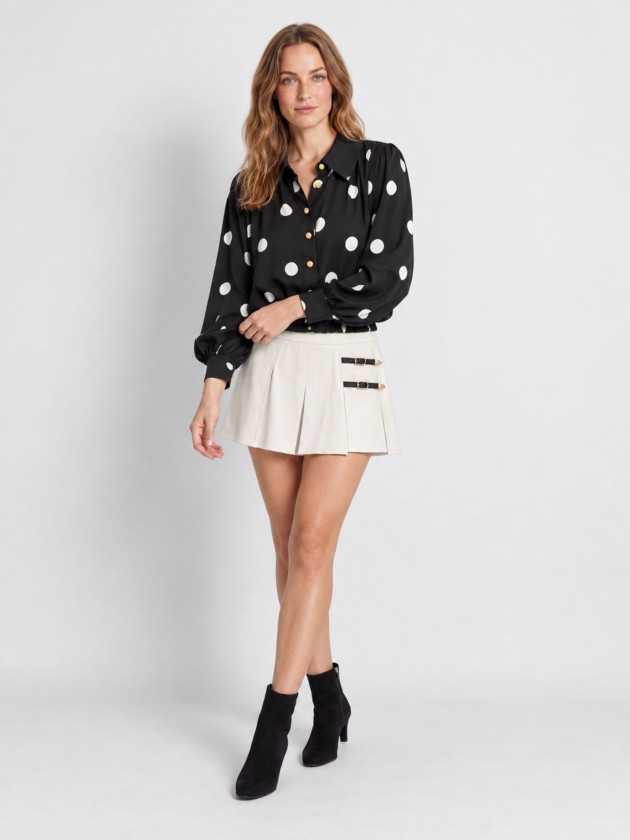 Pleated skort