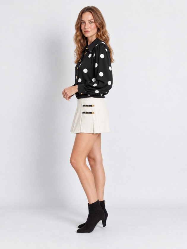 Pleated skort