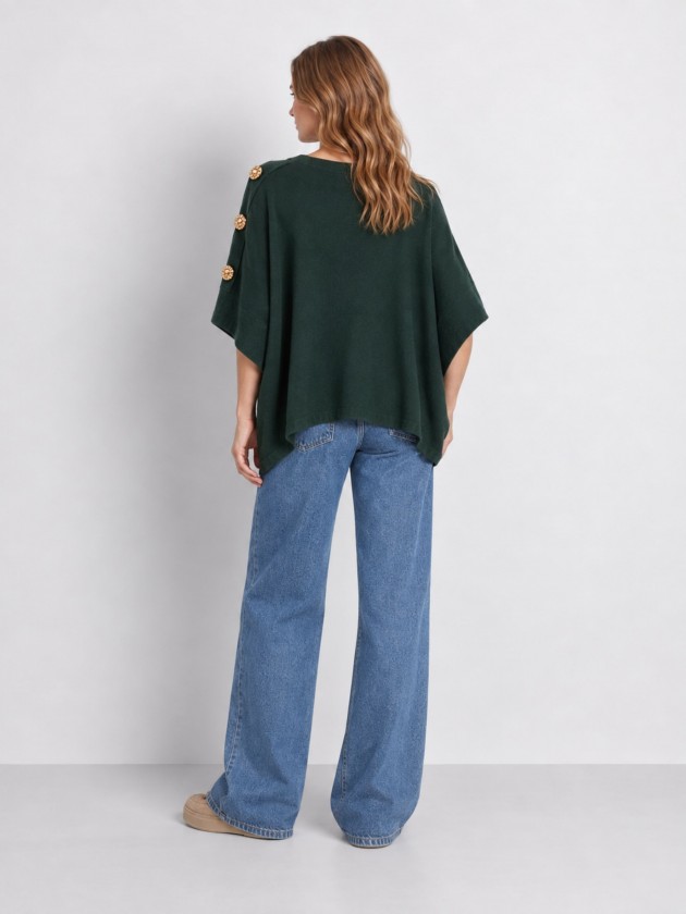 Knitted sweater with appliqu�s