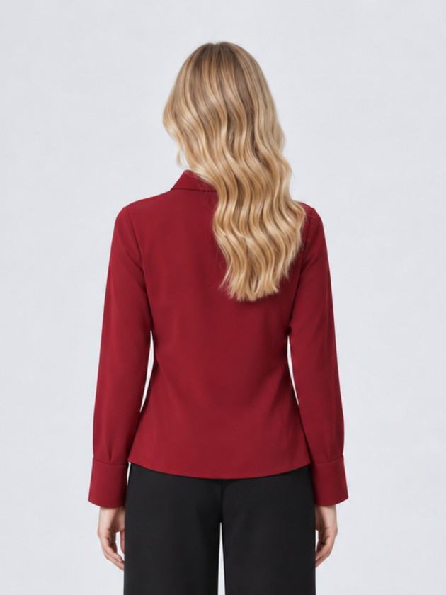 Shirt with a tie and belt